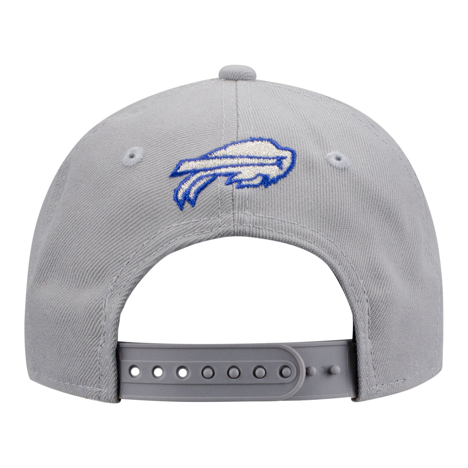 Youth Buffalo Bills New Era 2025 Rivalry Series Fanpack 9FORTY Hat In Grey - Back View