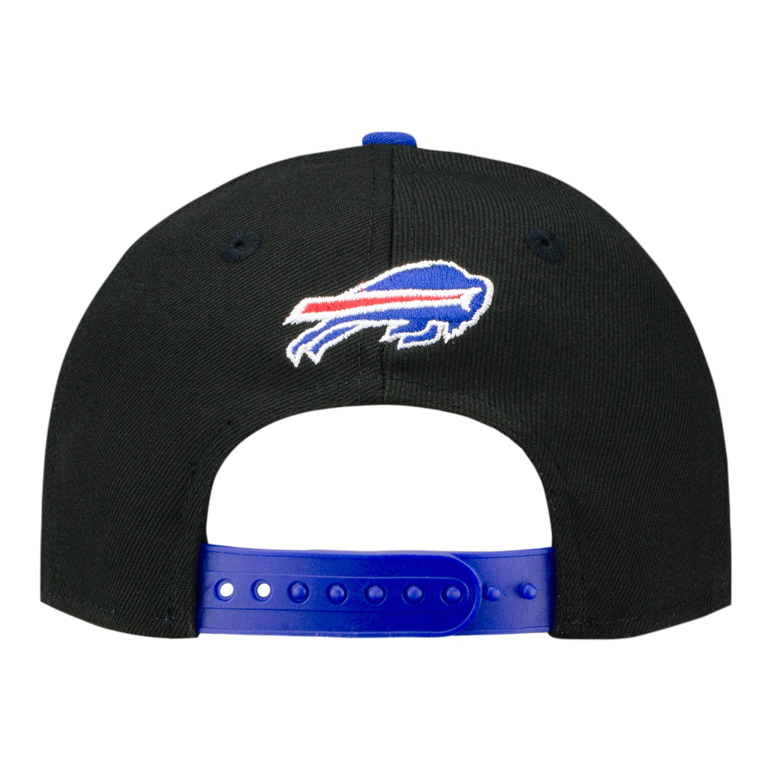 Youth Buffalo Bills 9FORTY Wordmark Hat In Black - Back View