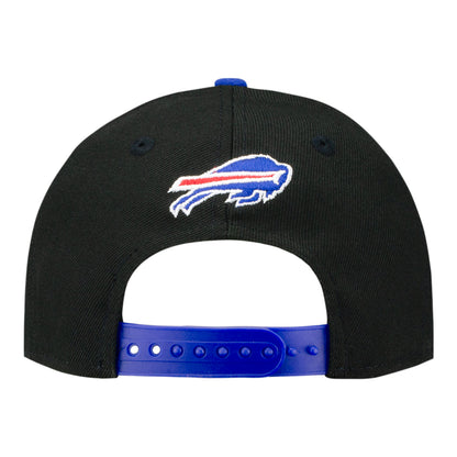 Youth Buffalo Bills 9FORTY Wordmark Hat In Black - Back View