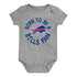 Infant Born to Be Bills Onesie 3-Pack In Grey - Individual Onesie Front View