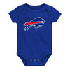 Infant Born to Be Bills Onesie 3-Pack In Blue - Individual Onesie Front View
