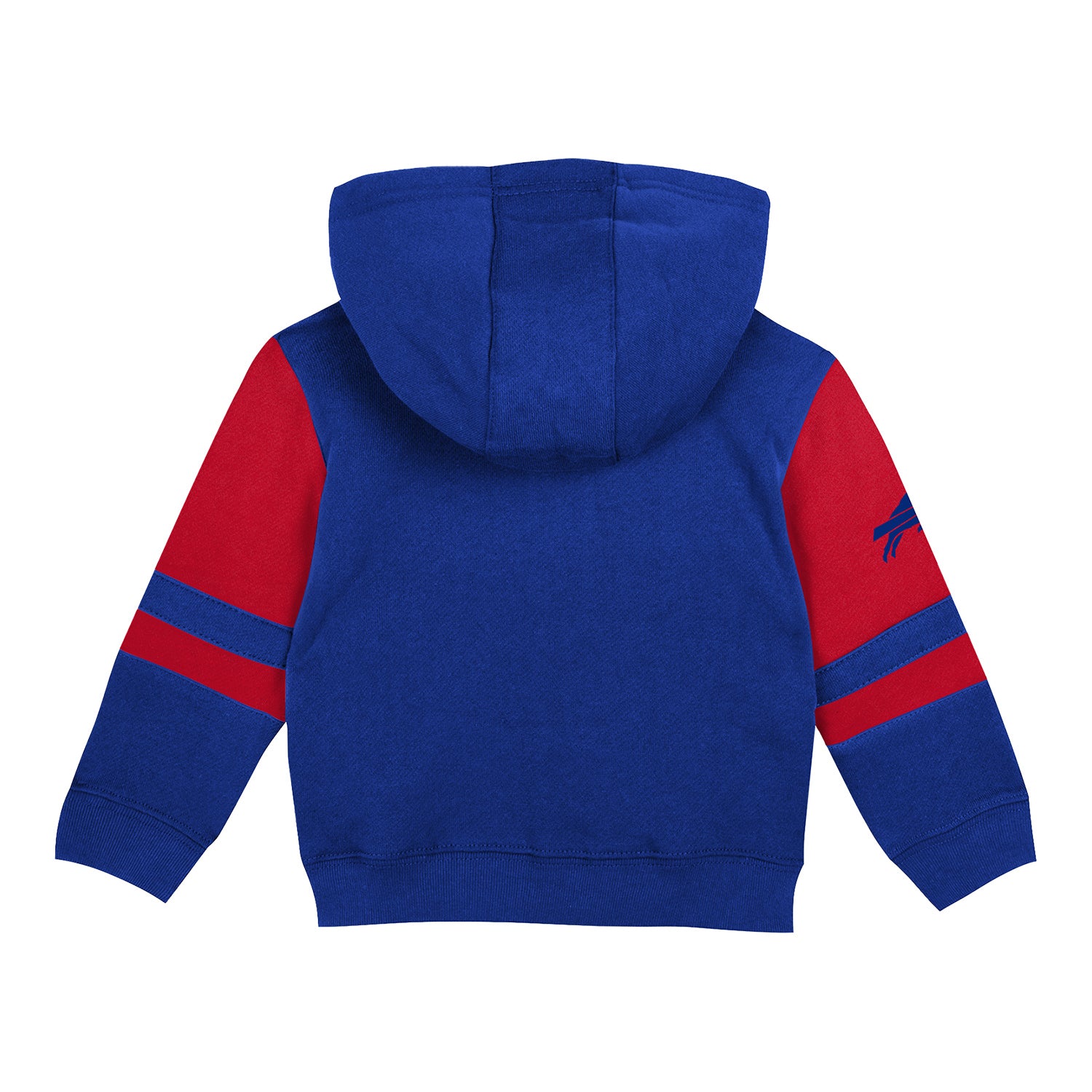 Infant Bills Stadium Full-Zip Fleece In Blue & Red - Back View