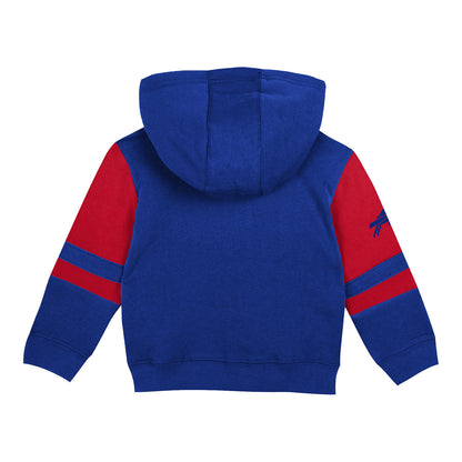Infant Bills Stadium Full-Zip Fleece In Blue & Red - Back View