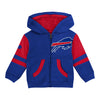 Toddler Outerstuff Buffalo Bills Stadium Full Zip Sweatshirt In Blue & Red - Front View