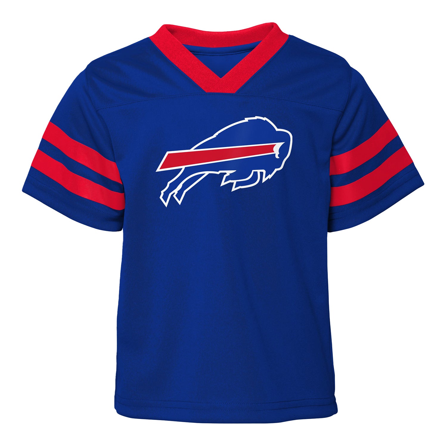 Bills Juvenile Red Zone Jersey Set - Jersey In Blue - Front View