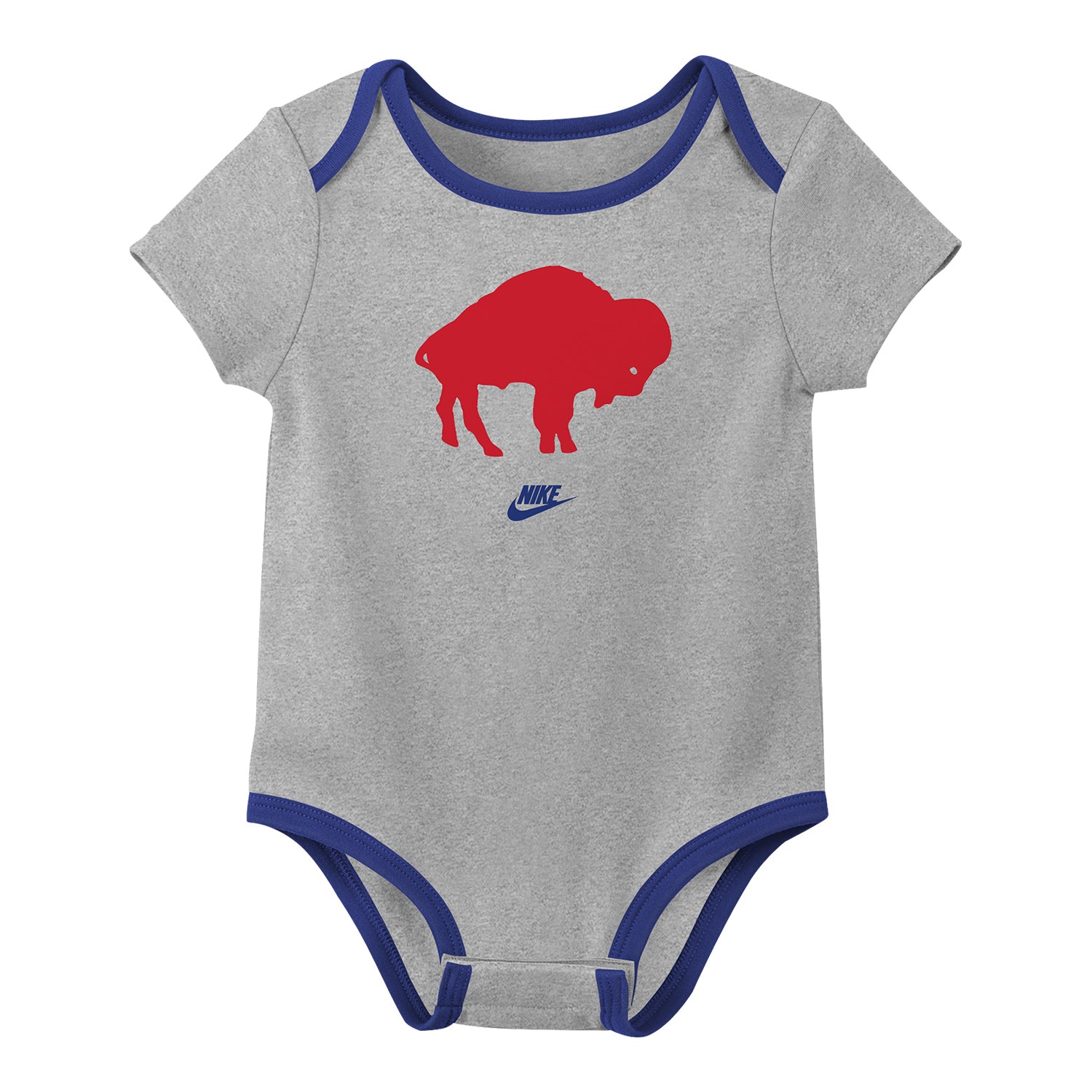 Buffalo Bills Rewind 2 Pack Creeper Set In Grey - Front View