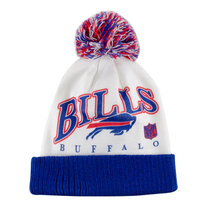 Youth Buffalo Bills New Era Spirit Knit In White - Front View