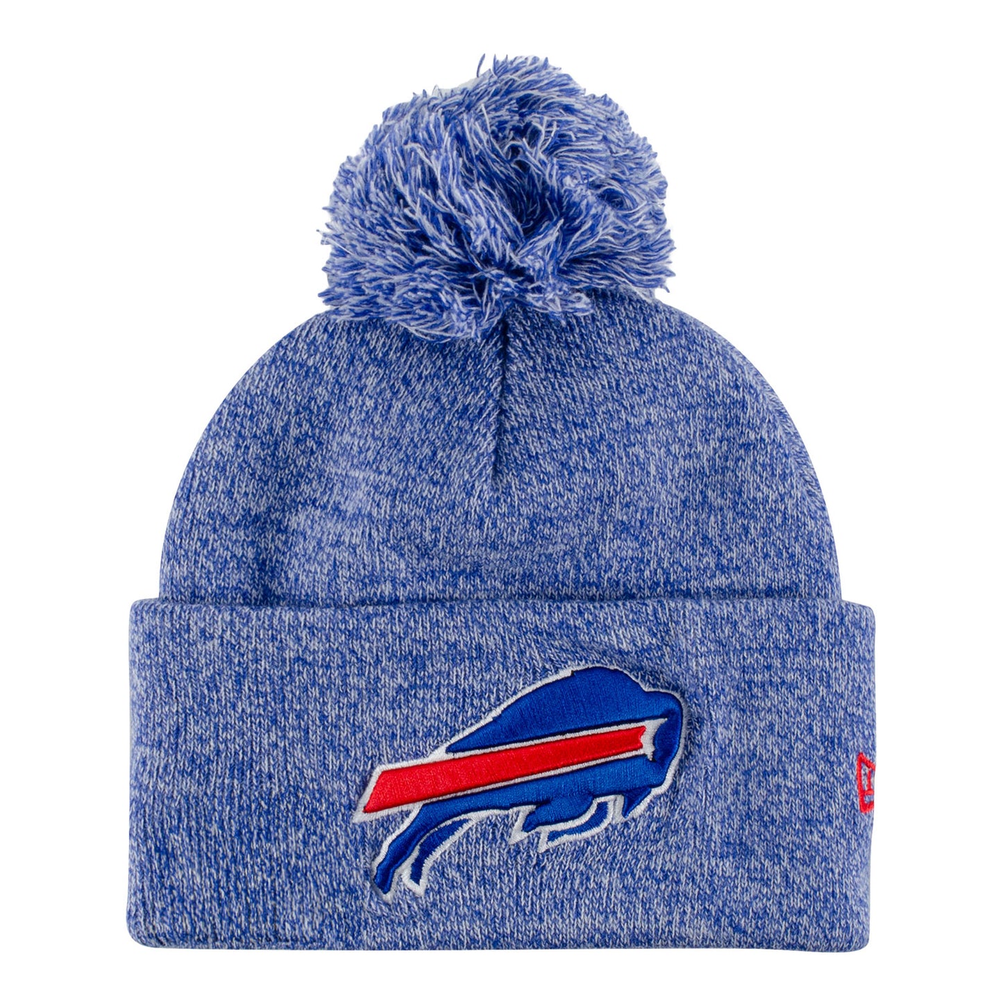 Youth Buffalo Bills New Era Primary Marled Knit In Blue - Front View