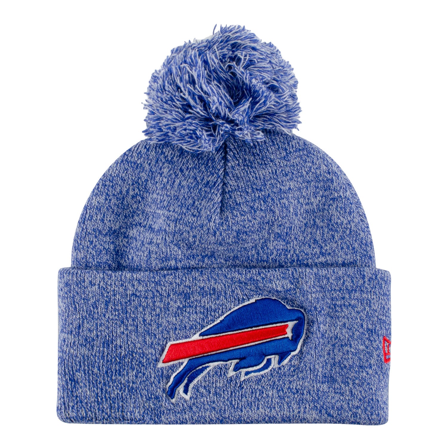 Youth Buffalo Bills New Era Primary Marled Knit In Blue - Front View