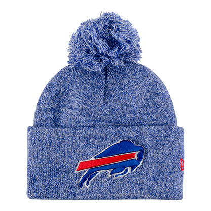 Youth Buffalo Bills New Era Primary Marled Knit In Blue - Front View