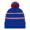 Youth Bills Marquee Classic Logo Knit Hat In Blue - Back View