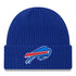 Toddler New Era Bills Prime Waffle Knit Hat In Blue - Front View