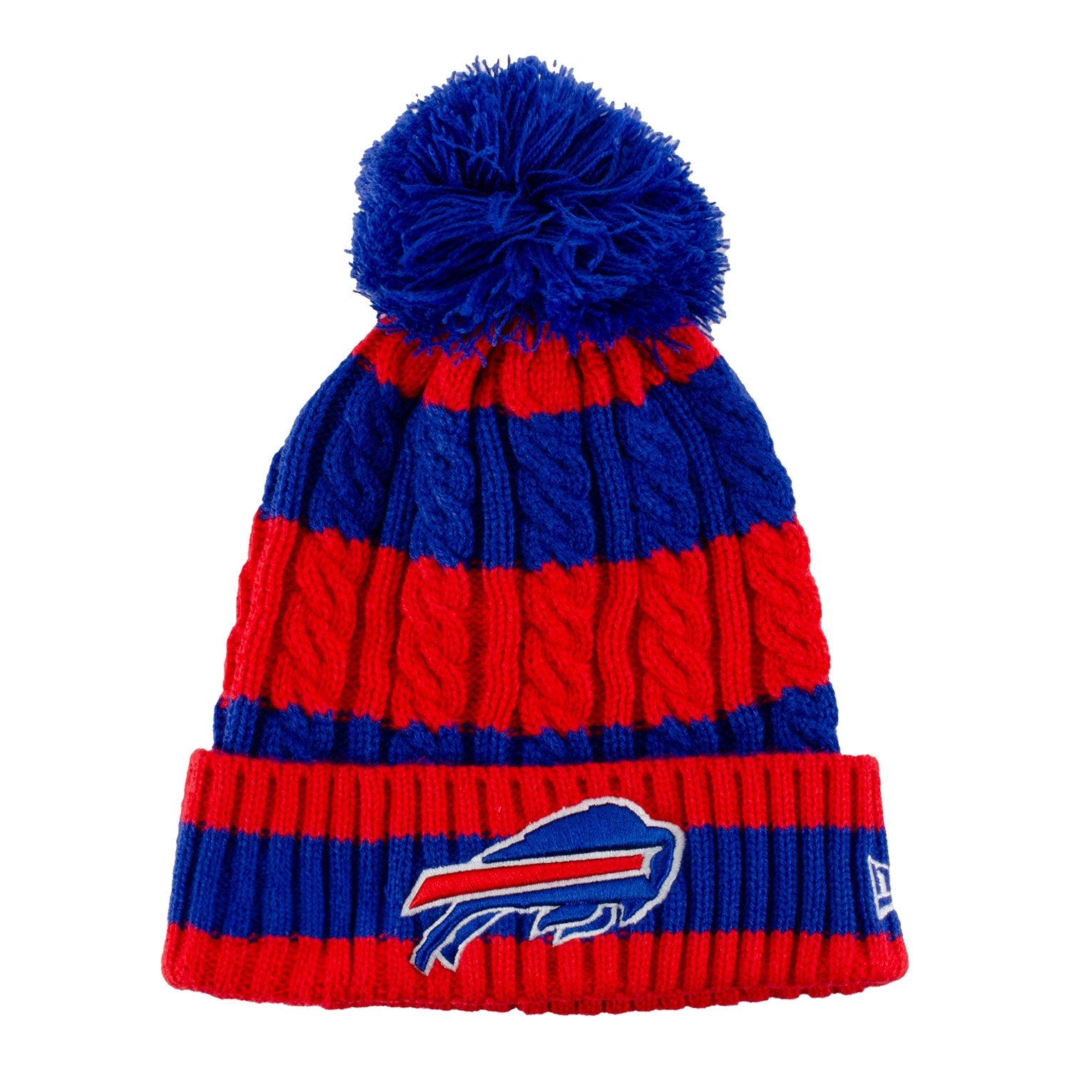 Youth Buffalo Bills New Era Braided Stripped Knit In Multi-Color - Front View