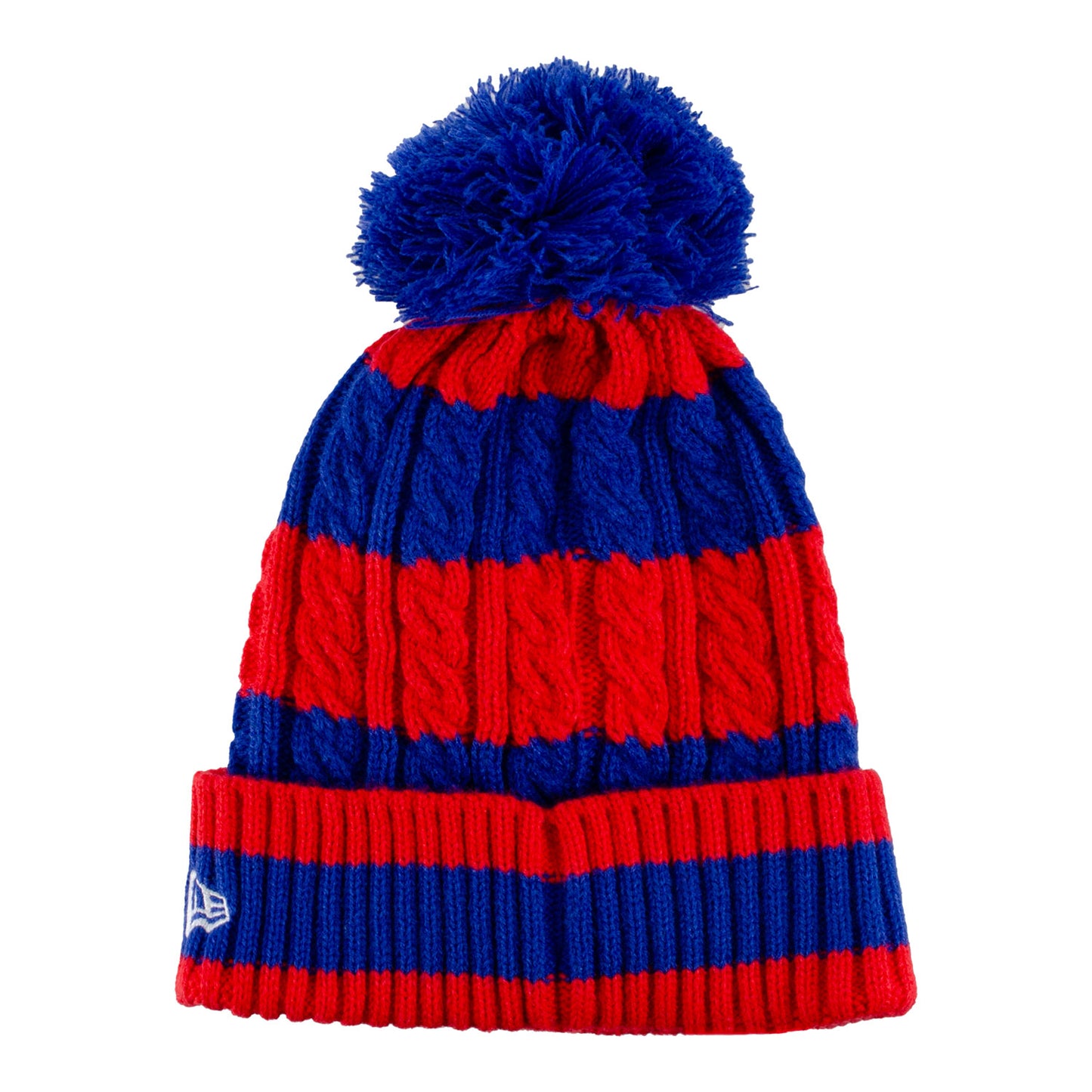 Youth Buffalo Bills New Era Braided Stripped Knit In Multi-Color - Back View
