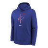 Youth Nike Icon Club Bills Hooded Sweatshirt In Blue - Front View