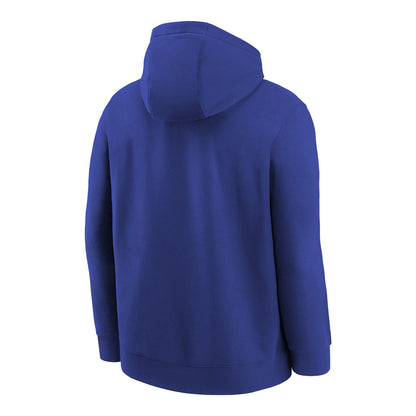 Buffalo Bills Nike Club Classic Youth Fleece Sweatshirt In Blue - Back View