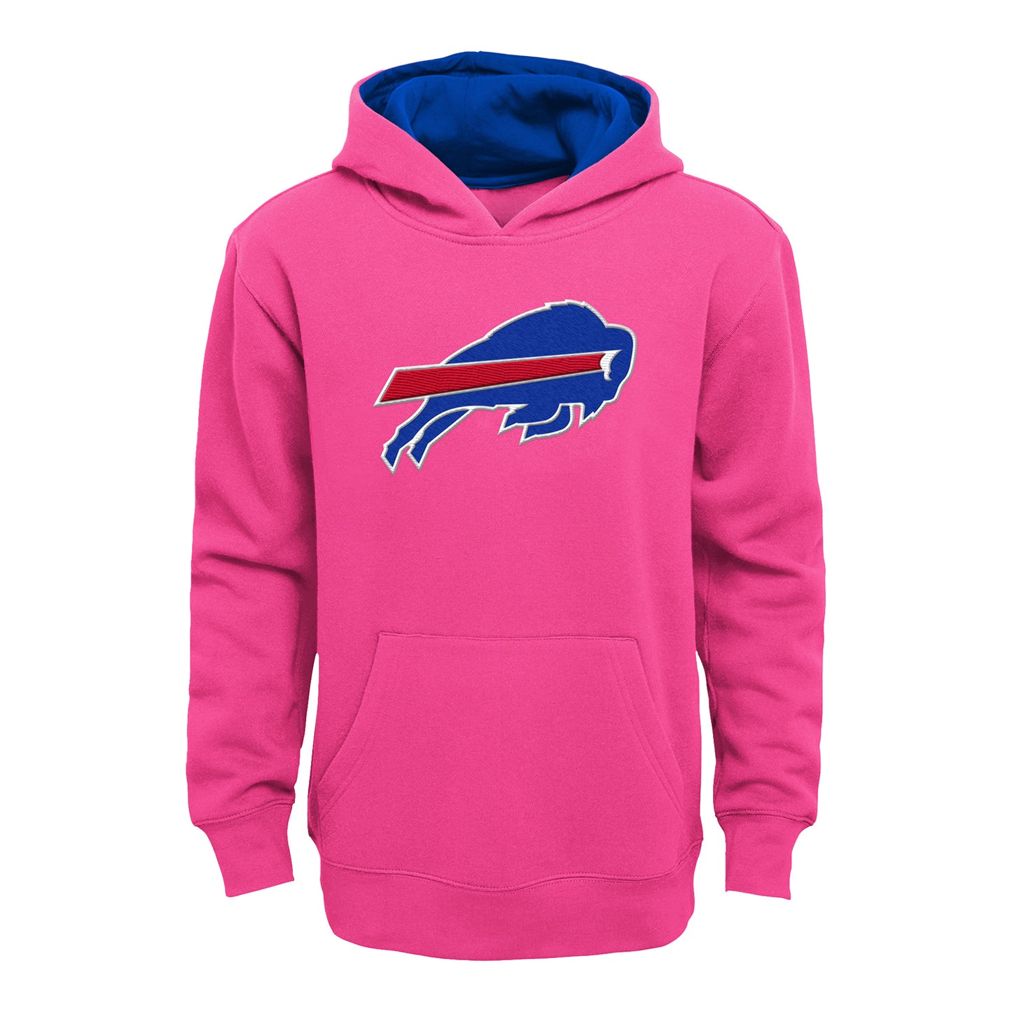 Bills Youth Girls Logo Fleece In Pink - Front View