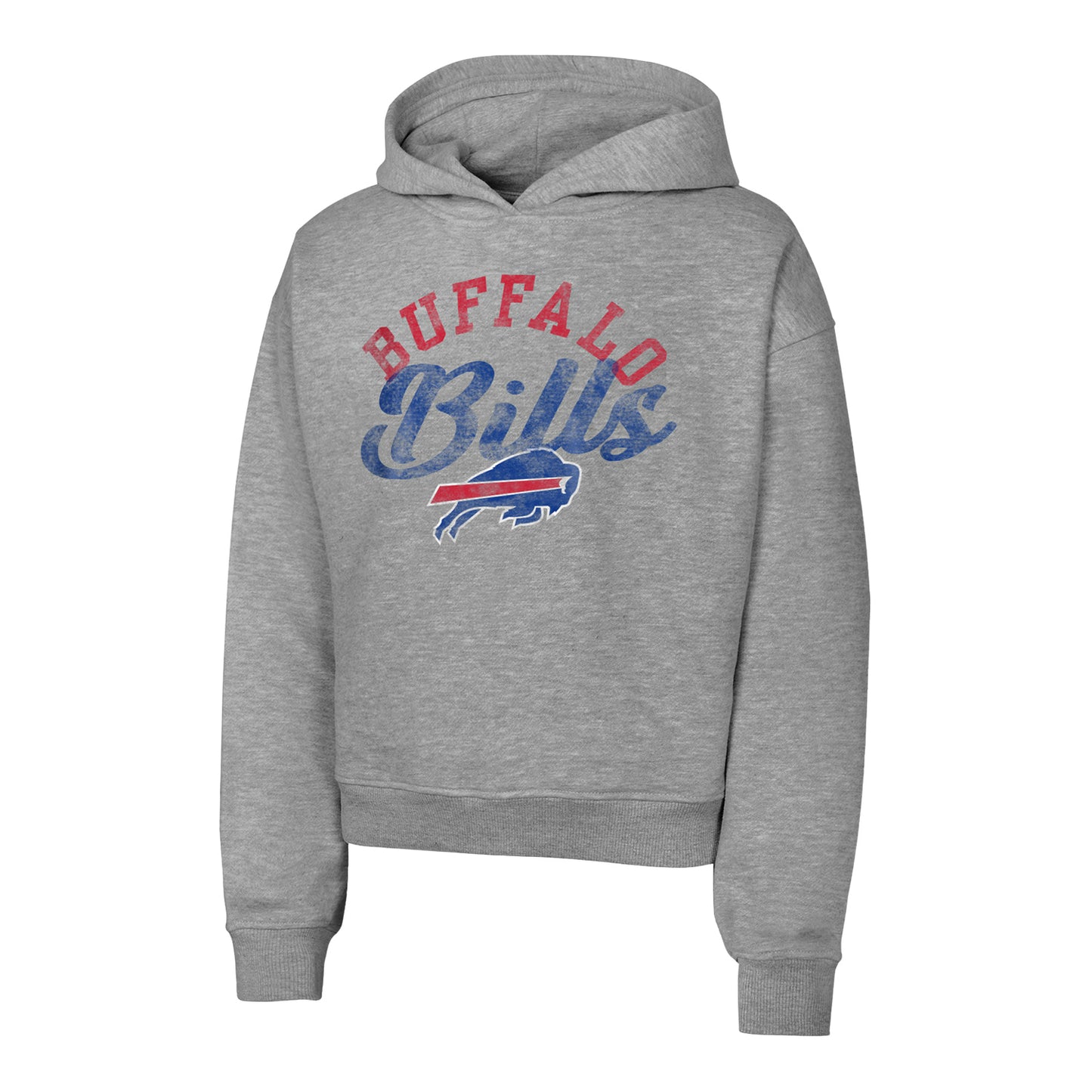 Buffalo Bills Girls Huddle Up Sweatshirt In Grey - Front View