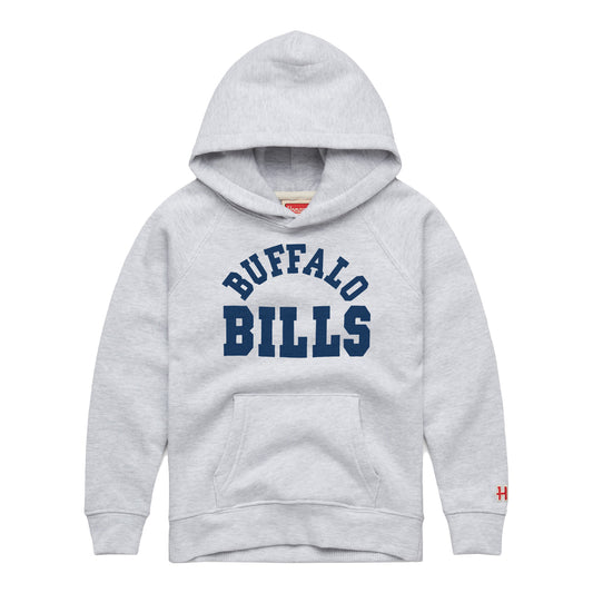 Buffalo Bills Homage Youth Classic Fleece Sweatshirt In White - Front View