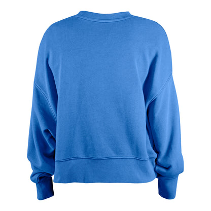 Youth Buffalo Bills Girls Sequin Flip Crew In Blue - Back View