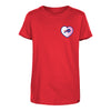 Buffalo Bills New Era Girls Youth Color Changing T-Shirt In Red - Front View