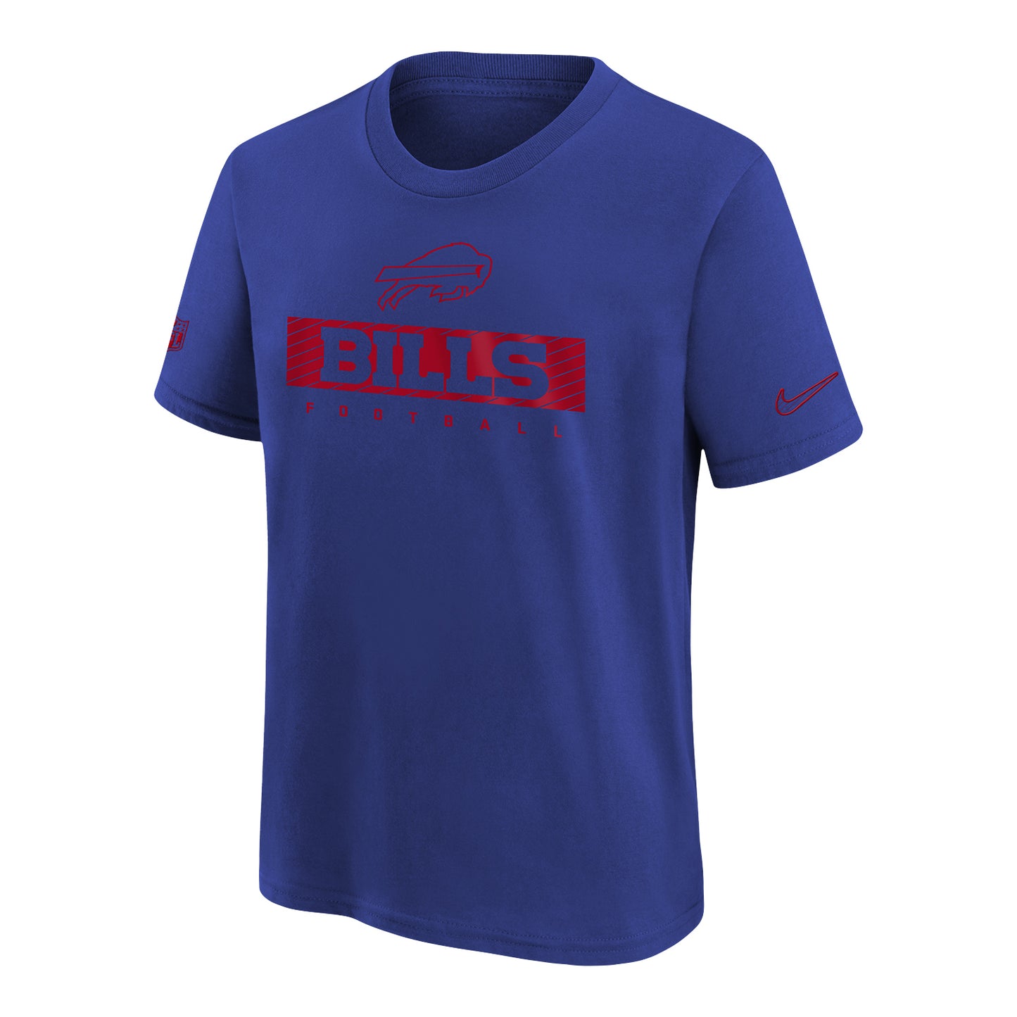 Buffalo Bills Nike Youth 2024 Sideline Legend Performance T-Shirt In Blue - Front View