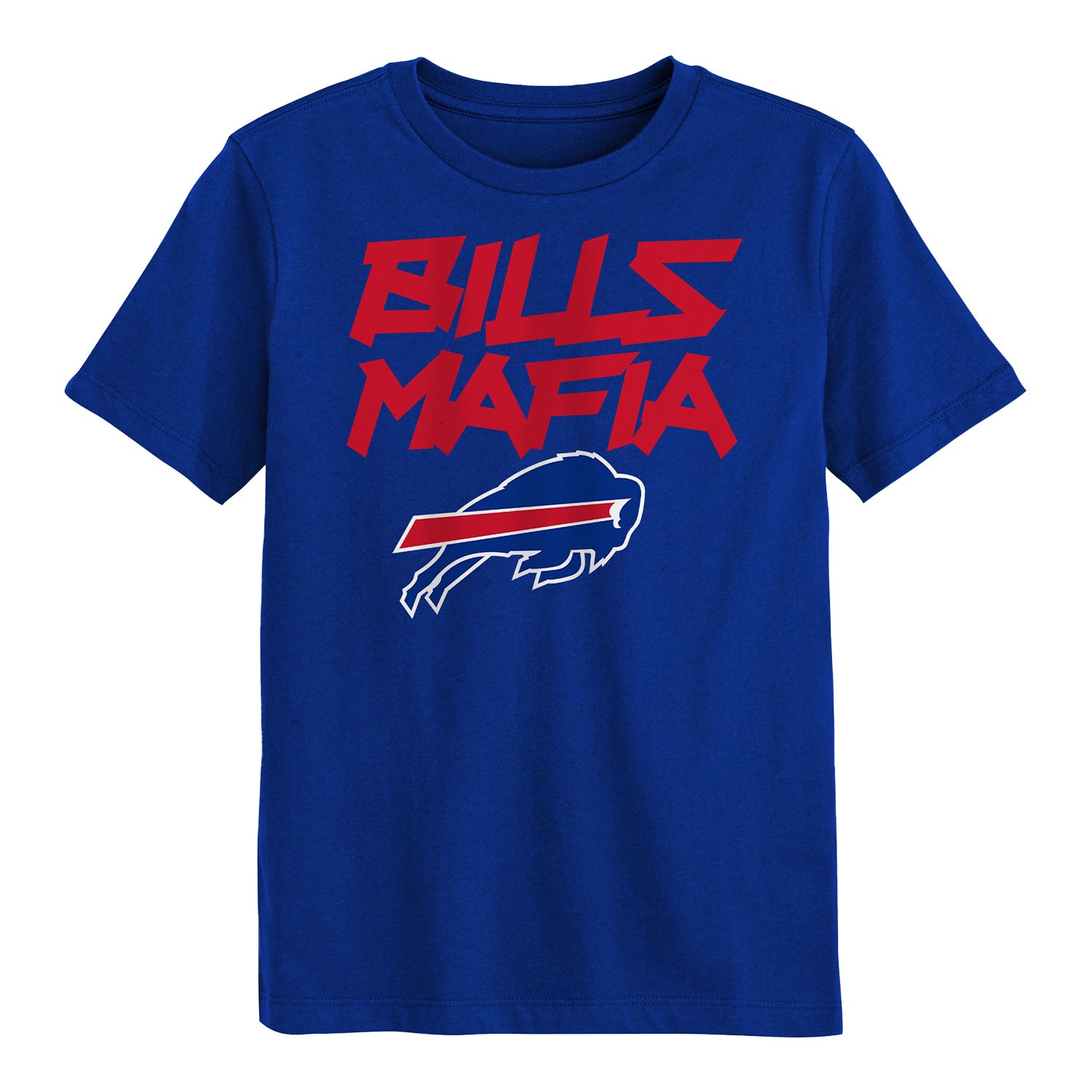 Youth Buffalo Bills Mafia T-Shirt In Blue - Front View