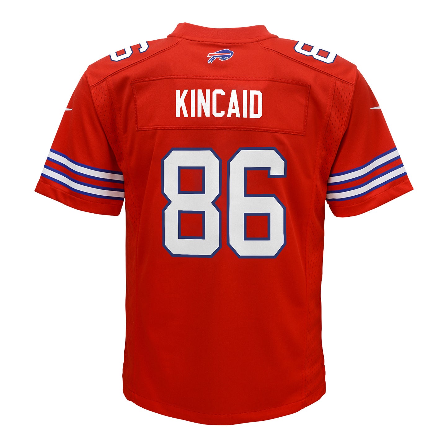 Youth Nike Alternate Dalton Kincaid Jersey In Red - Back View