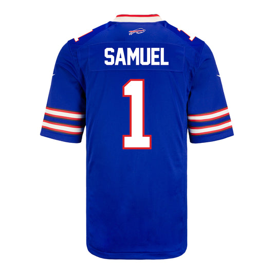 Nike Game Home Curtis Samuel Jersey In Blue - Back View