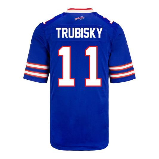 Nike Game Home Mitchell Trubisky Jersey In Blue - Back View