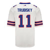 Nike Game Away Mitchell Trubisky Jersey In White - Back View