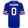 Youth Nike Game Home Keon Coleman Jersey In Blue - Back View