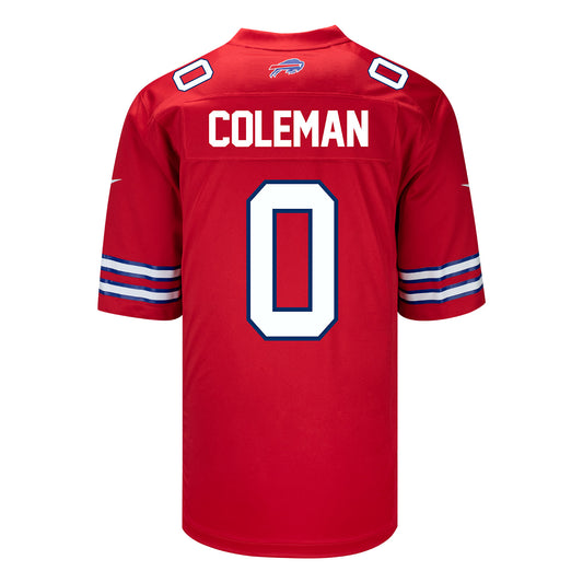 Nike Game Red Alternate Keon Coleman Jersey In Red - Back View