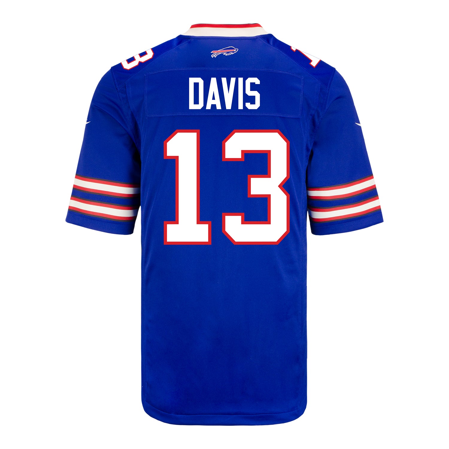 Nike Game Home Gabe Davis Jersey in Blue - Back View