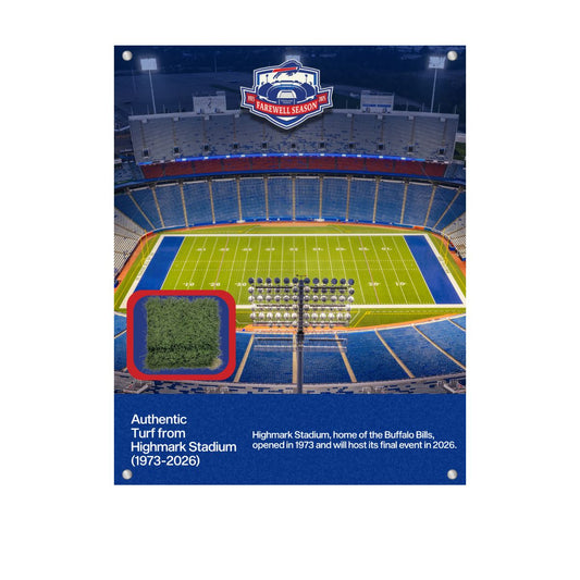 Buffalo Bills Highmark Stadium 8x10 Authentic Turf Plaque (Pre-Order)