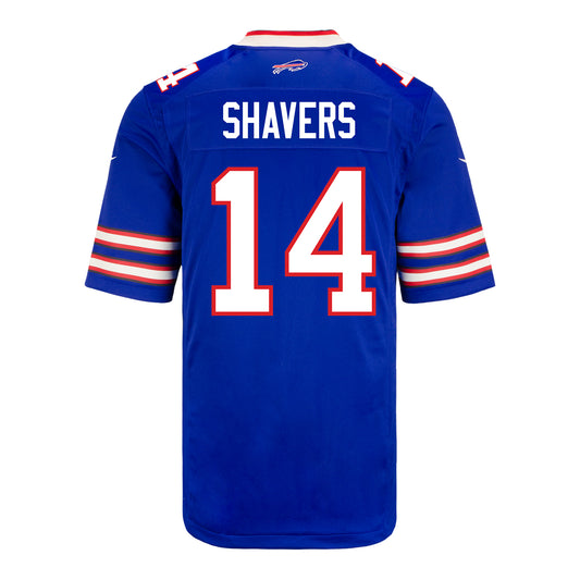 Nike Game Home Tyrell Shavers Jersey In Blue - Back View