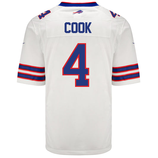 Nike Game Away James Cook Jersey In White - Back View