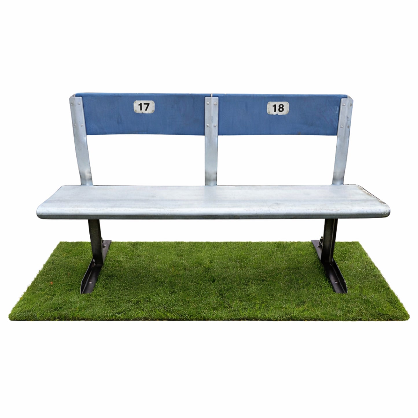 Buffalo Bills Highmark Stadium Authentic 2ft x 5ft Section of Turf In Green - Example View Under Bleachers