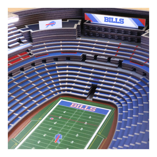 Buffalo Bills 25-Layer StadiumViews Lighted End Table - Stadium View