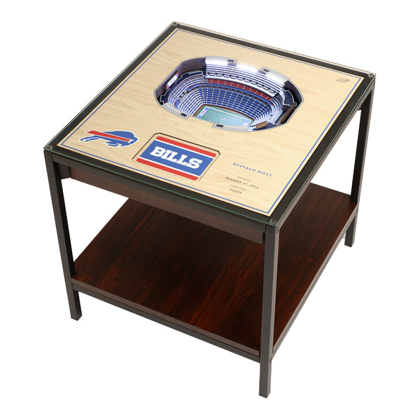 Buffalo Bills 25-Layer StadiumViews Lighted End Table - Front View