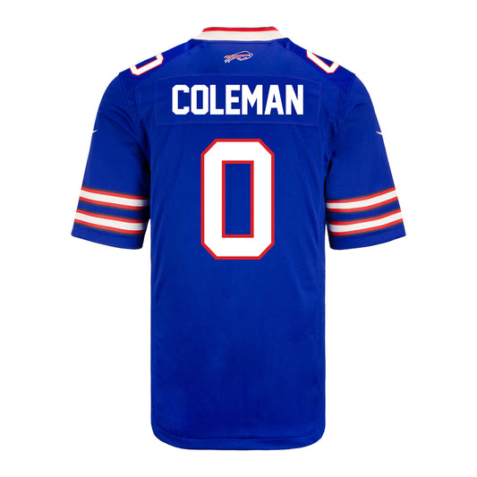 Youth Nike Game Home Keon Coleman Jersey In Blue - Back View