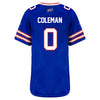 Ladies Nike Game Home Keon Coleman Jersey In Blue - Back View