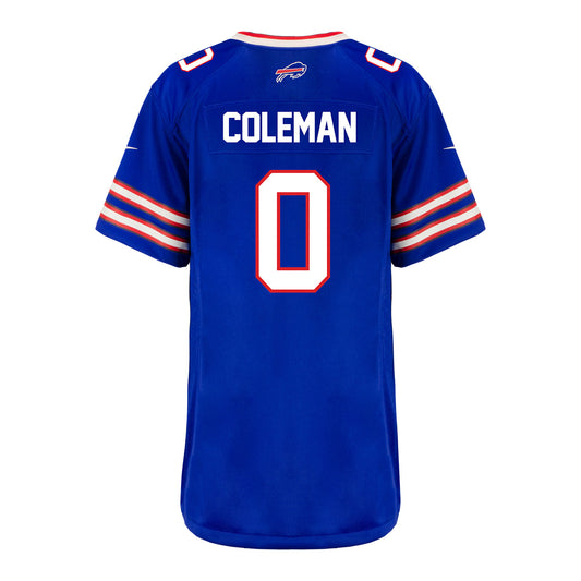 Ladies Nike Game Home Keon Coleman Jersey In Blue - Back View