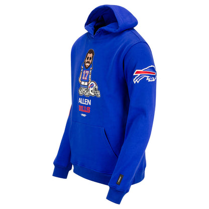 Pro Standard Bills Josh Allen Avatar Sweatshirt in Blue - Left Side View