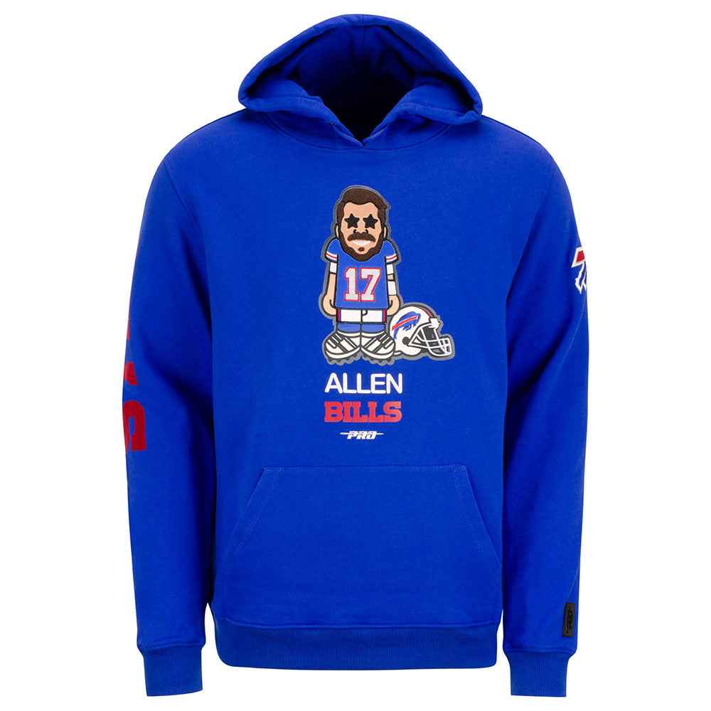 Pro Standard Bills Josh Allen Avatar Sweatshirt in Blue - Front View