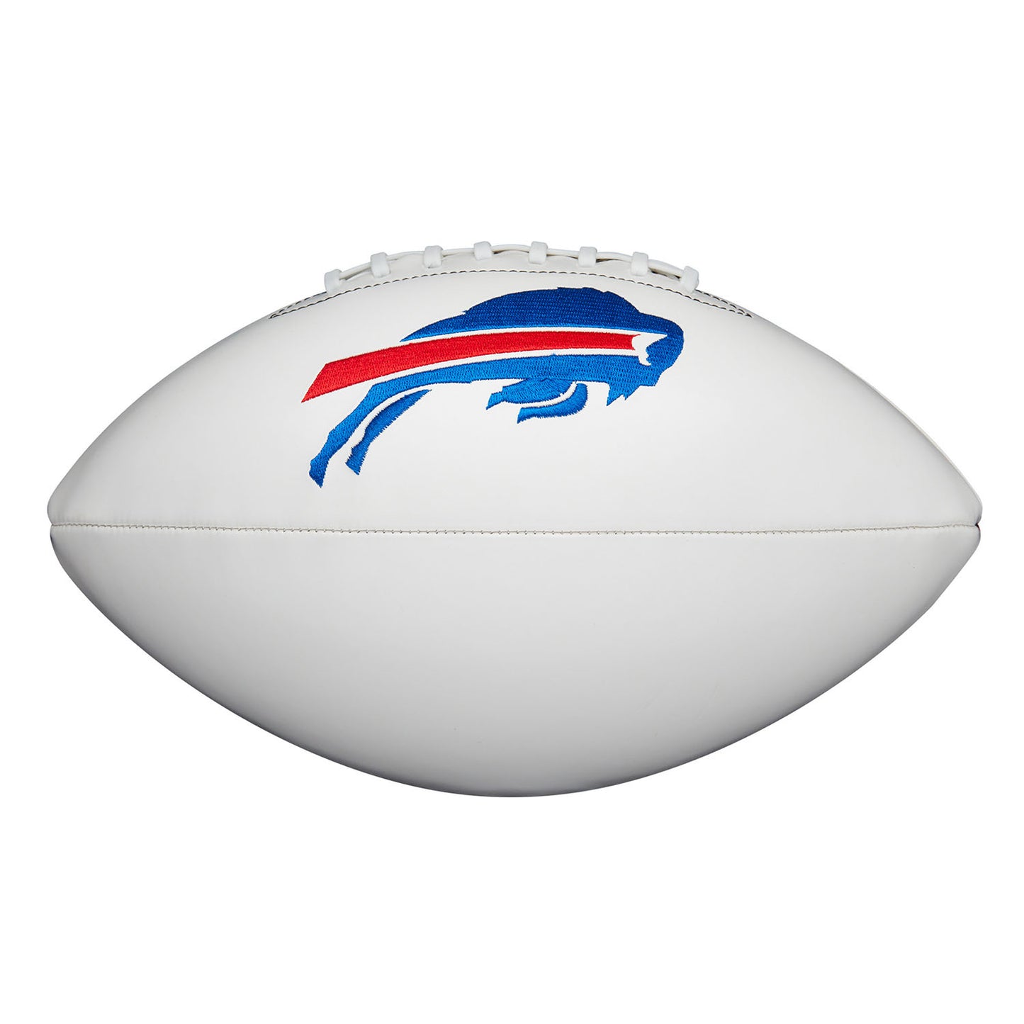 Wilson Bills Signature Football in White - Side View