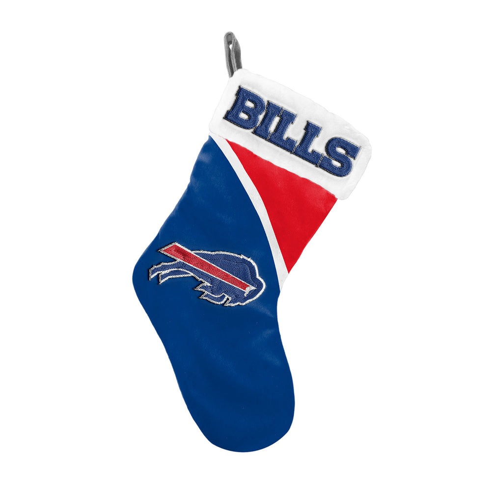 Buffalo Bills Logo Blown Glass Stocking Ornament