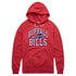 Homage Buffalo Bills Wordmark Logo Sweatshirt In Red - Front View