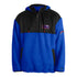 New Era Bills 1/4 Zip Team Sherpa Jacket in Blue and Black - Front View