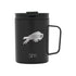 12 oz. Stainless Steel Scout Mug in Black - Front View